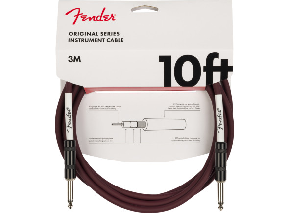 Fender Limited Edition Original Series Cable Oxblood 3M Fender Limited Edition Original Series Cable Oxblood 3M